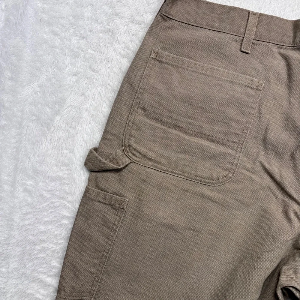 VTG Y2K Carhartt Carpenter Shorts Men 40 Tan Desert Duck Canvas B25 DES Workwear